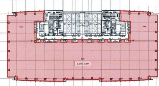 汐留ビルディング 12階2 間取り図