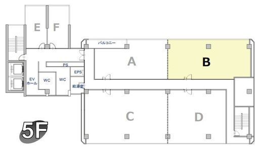 イマス西新宿第一ビル 5階B 間取り図