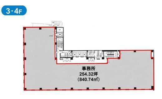 白金台ビル(白金台) 3階3A 間取り図