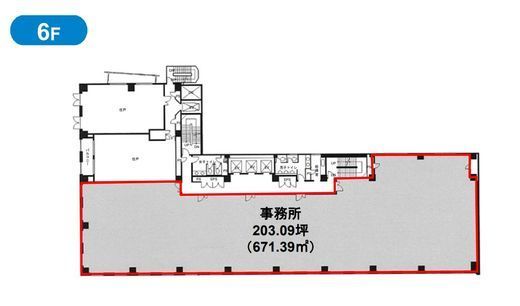 白金台ビル(白金台) 6階6A 間取り図