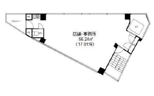 玉久ビル 5階 間取り図