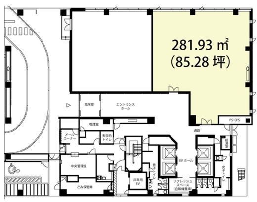 ネクストサイト渋谷ビル 1階0102 間取り図