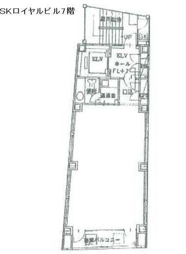 SKロイヤルビル 7階 間取り図