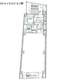 SKロイヤルビル 7階 間取り図