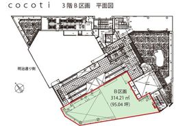 cocoti 3階B 間取り図