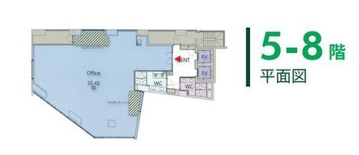 TOP HILLS GARDEN 道玄坂 6階 間取り図