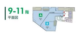 TOP HILLS GARDEN 道玄坂 9階A 間取り図