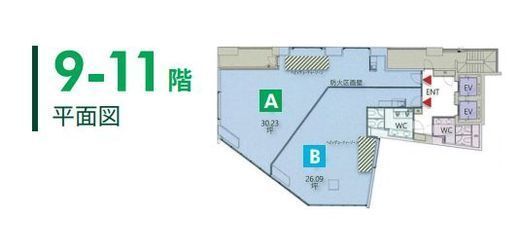 TOP HILLS GARDEN 道玄坂 11階A 間取り図