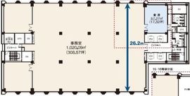 森永プラザビル本館 2101 間取り図