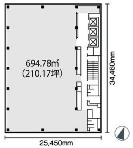 日本橋本町YSビル 8階 間取り図