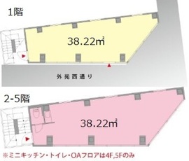 （仮称）神宮前2丁目プロジェクト 1-5階 間取り図
