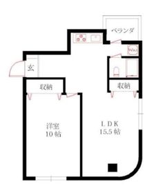 アルカディア表参道 201 間取り図