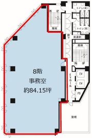 KDX春日ビル  8階 間取り図