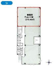 ASKビル(茅場町) 5階 間取り図