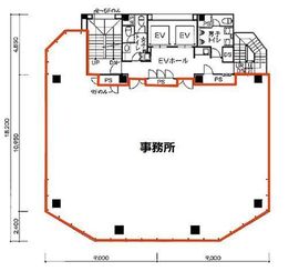 オリックス浜松町ビル 5階 間取り図