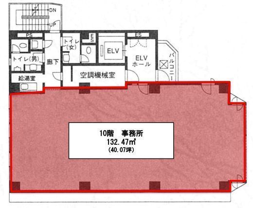 高輪明光ビル 10階 間取り図