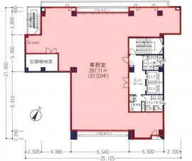 楠和日本橋ビル 5階 間取り図