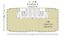 汐留ビルディング 5階一部 間取り図