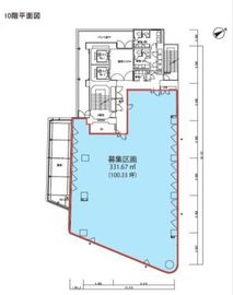 渋谷道玄坂スカイビル 10階 間取り図
