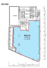 渋谷道玄坂スカイビル 9階 間取り図