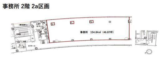 渋谷ブリッジ 2a区画 間取り図