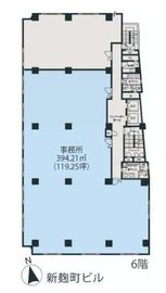 新麹町ビル 6階 間取り図