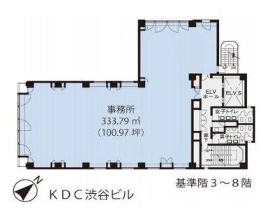 KDC渋谷ビル 8階 間取り図