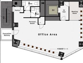 コエル渋谷 6階 間取り図