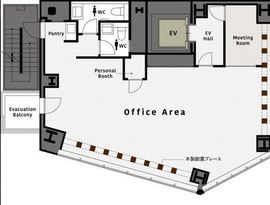 コエル渋谷 8階 間取り図