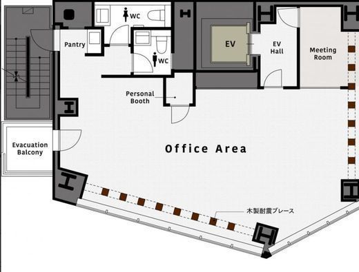 コエル渋谷 10階 間取り図