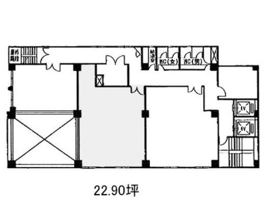 カクタス飯田橋 903 間取り図