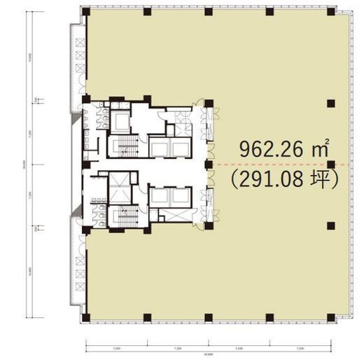 品川東急ビル 9階 間取り図