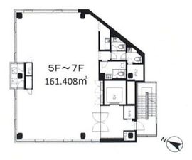 第16スカイビル 601 間取り図