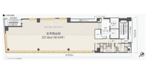 (仮称)ヒューリック銀座一丁目建替計画 5階 間取り図
