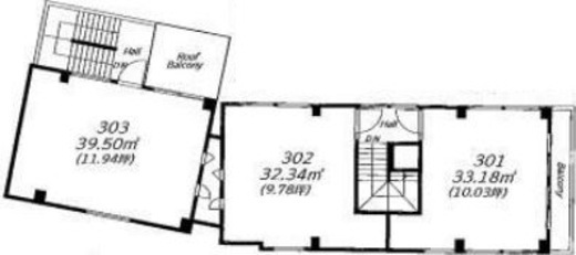 神宮前コート2 303 間取り図