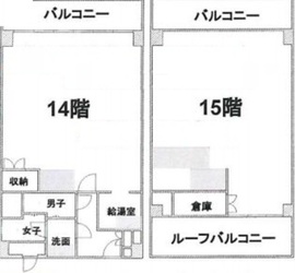 神宮前コーポラス 1403 間取り図