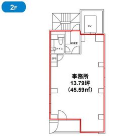 アルテビル新宿 2階 間取り図
