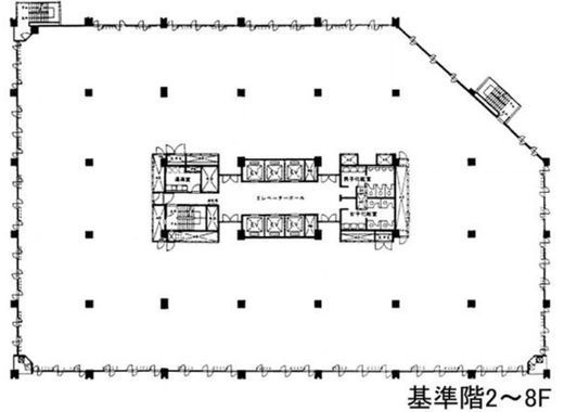 紀尾井町パークビル 2階分割 間取り図