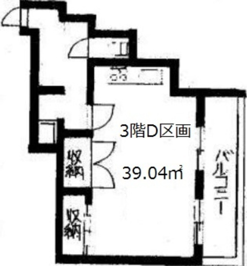 ヴィラ・メトロポリス 3階D 間取り図