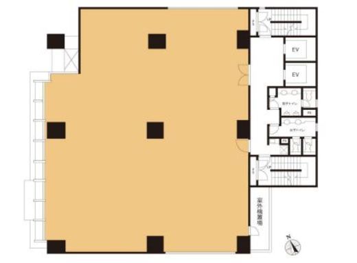 VORT東新宿 2階 間取り図