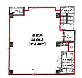 TSKビル 4階 間取り図