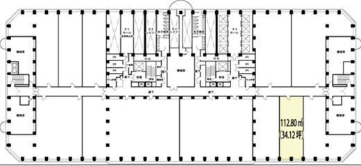 新宿アイランドタワー 4階108 間取り図