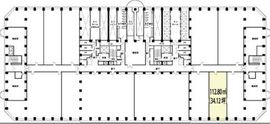 新宿アイランドタワー 4階108 間取り図