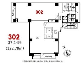 アクシオール三田 302 間取り図