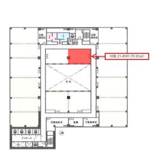 丸の内中央ビル 10階2 間取り図