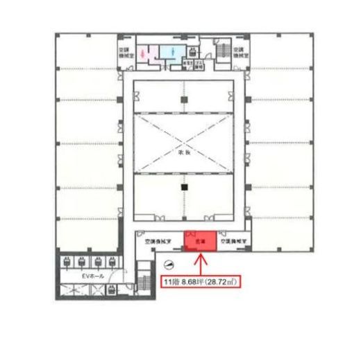 丸の内中央ビル 11階 間取り図