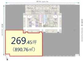 KYOBASHI EDOGRAND（京橋エドグラン） 19階 間取り図