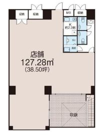 モモンレジデンス六本木(事務所) B001号室 間取り図