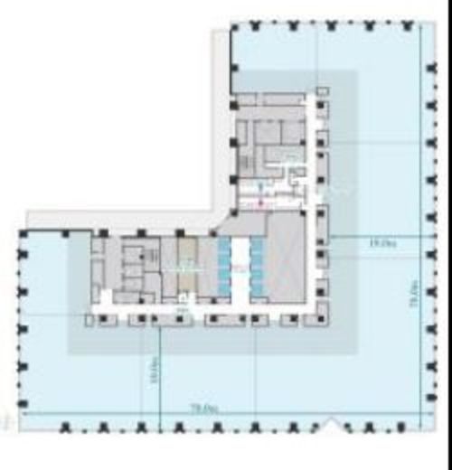 赤坂トラストタワー 6階 間取り図