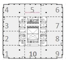 品川シーズンテラス 16階2-3区画 間取り図